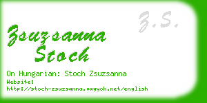 zsuzsanna stoch business card